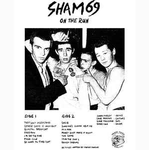 Sham 69 ‎- On The Run NEW LP