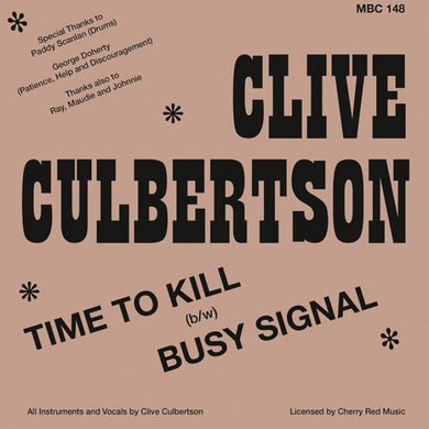 Clive Culbertson - Time To Kill NEW 7