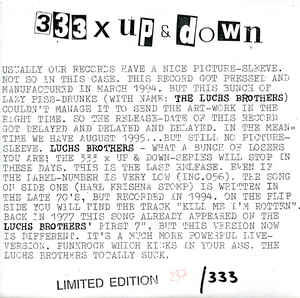 Luchs Brothers - Hare Krishna Stomp USED 7