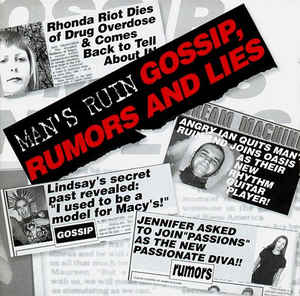 Mans Ruin - Gossip, Rumors And Lies USED LP