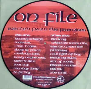 On File - Ejected From The Premises NEW LP