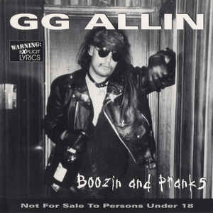 GG Allin ‎- Boozin And Pranks NEW CD