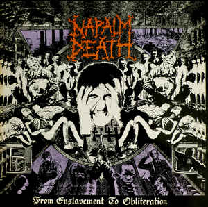 Napalm Death - From Enslavement To Obliteration USED METAL LP (w/ 7")