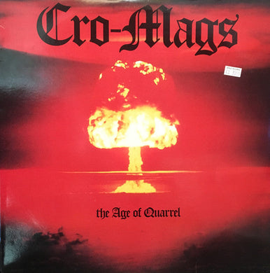 Cro Mags - The Age Of Quarrel USED LP (uncensored)