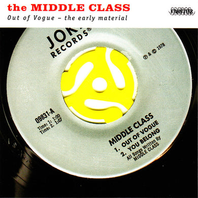 Middle Class - Out Of Vogue: The Early Years NEW LP