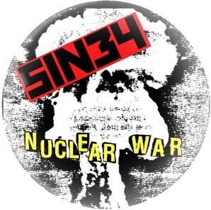 SIN 34 NUCLEAR button (1 inch)