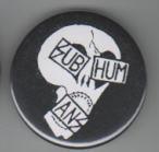 SUBHUMANS - SKULL W/ MICROPHONE big button