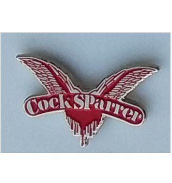COCK SPARRER LOGO METAL BADGE