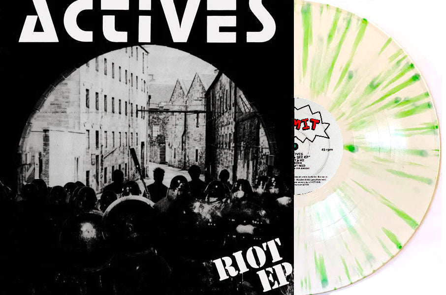 Actives - Riot/Wait & See NEW LP (indie exclusive white w/ green splatter vinyl)