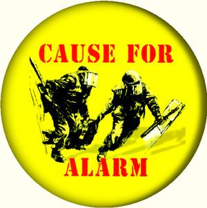 CAUSE FOR ALARM button