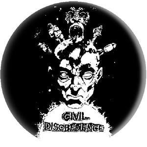 CIVIL DISOBEDIENCE button (1 inch)