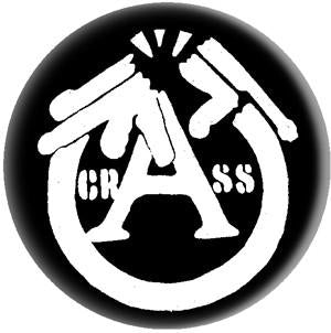 CRASS GUN button (1 inch)
