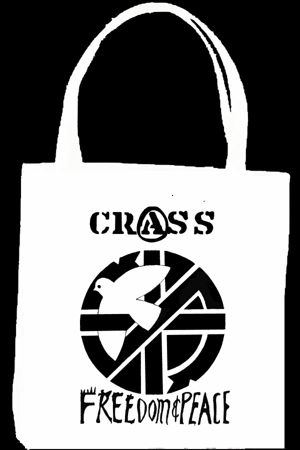 CRASS FREEDOM PEACE tote