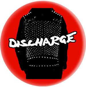 DISCHARGE JACKET button (1 inch)