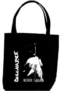 DISCHARGE NEVER tote