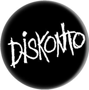 DISKONTO button (1 inch)