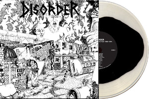 Disorder - 86 to 94 (singles and splits) NEW LP (black inside white vinyl)
