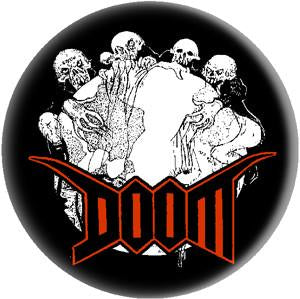 DOOM WORLD button (1 inch)