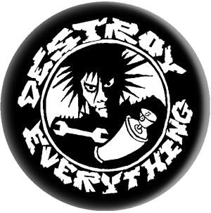 FILTH DESTROY button (1 inch)