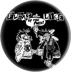 FLEAS AND LICE button (1 inch)