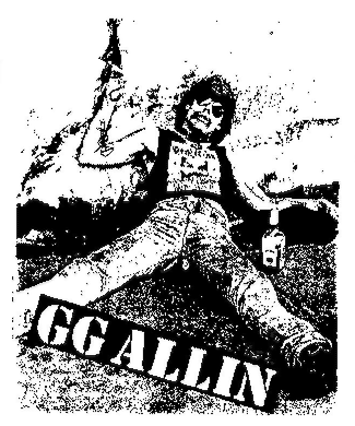 GG ALLIN back patch