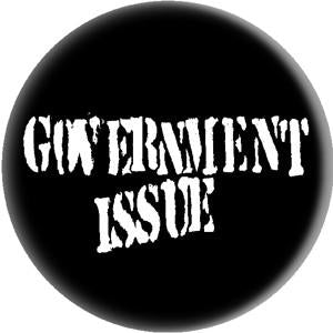 GOVERNMENT ISSUE LOGO button