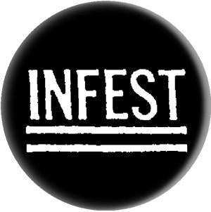 INFEST LOGO button (1 inch)
