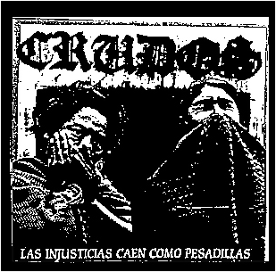LOS CRUDOS INJUSTICIAS back patch