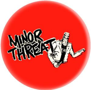 MINOR THREAT BOTTLE button (1 inch)