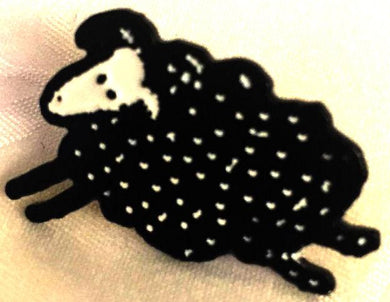 SHEEP ENAMEL BADGE