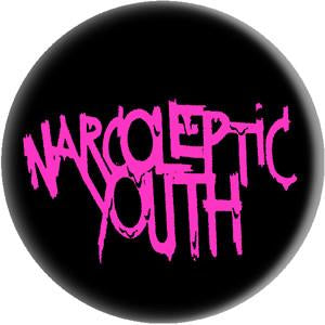 NARCOLEPTIC YOUTH LOGO button (1 inch)