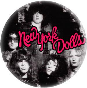 NY DOLLS PIC button (1 inch)
