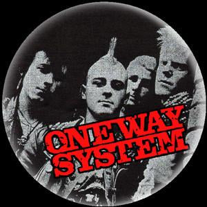 ONEWAY SYSTEM PIC button (1 inch)