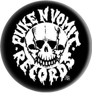 PNV RECORDS SKULL button (1 inch)