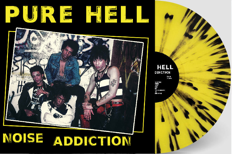 Pure Hell - Noise Addiction NEW LP (yellow black splatter vinyl)