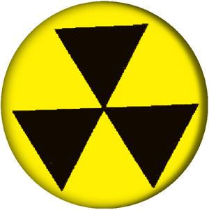 RADIATION button (1 inch)