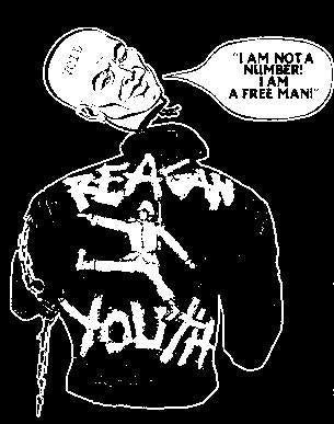REAGAN YOUTH HEAD back patch