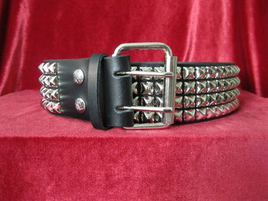 Black Leather 5 Ring Bondage Belt With Chain From Ape Leather 