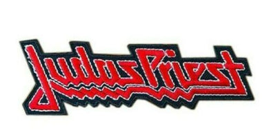 Judas Priest - red Logo  EMBROIDERED PATCH