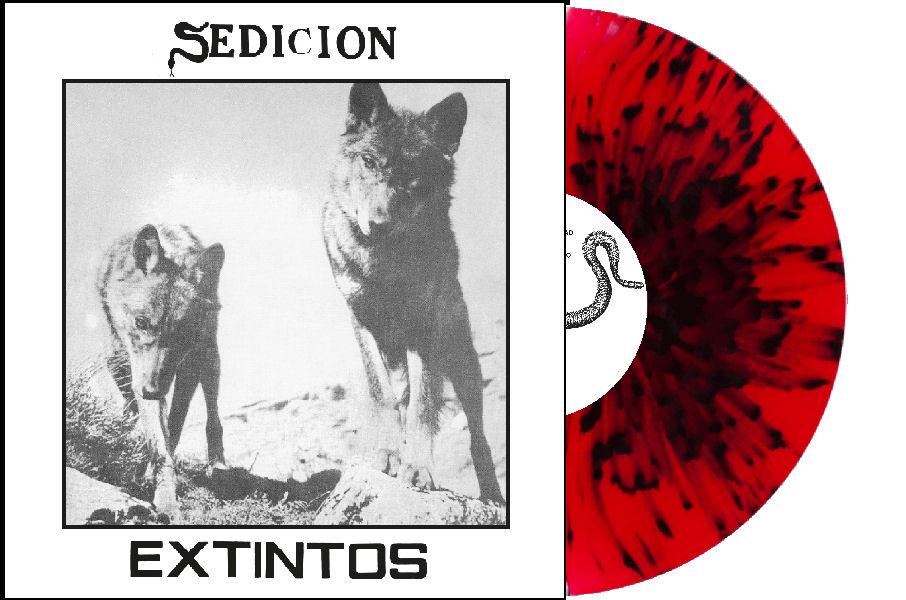Sedicion - Extintos NEW LP (red with black splatter vinyl)