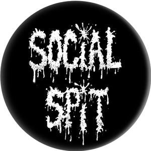 SOCIAL SPIT button (1 inch)