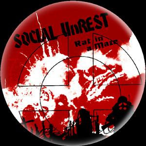 SOCIAL UNREST RAT button (1 inch)