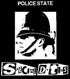 SPECIAL DUTIES POLICE back patch