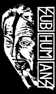 SUBHUMANS FACE sticker