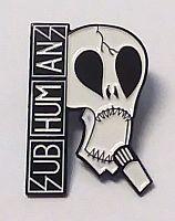 SUBHUMANS SKULL ENAMEL BADGE