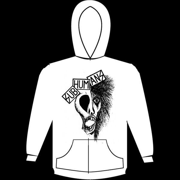 SUBHUMANS HALF SKULL hoodie