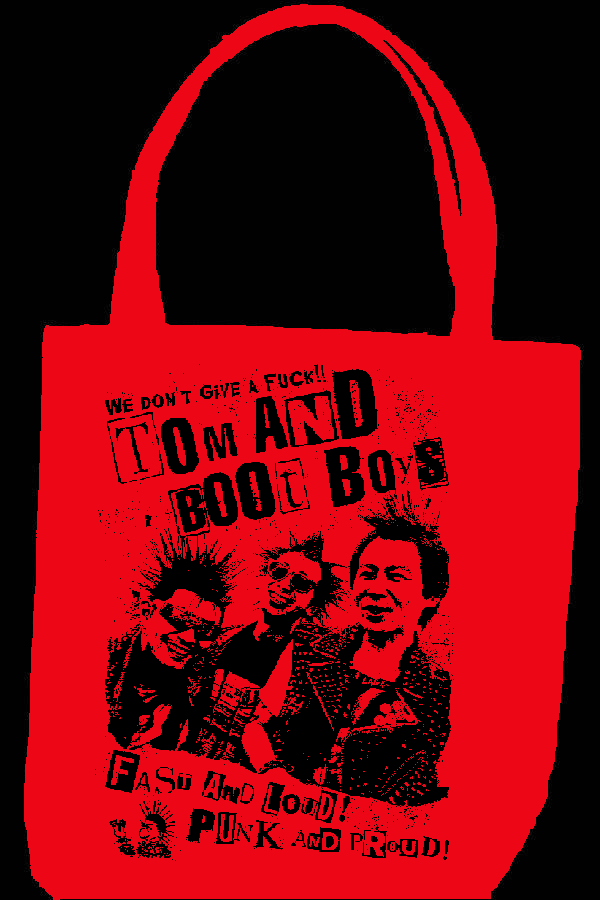 TOM AND BOOT BOYS tote