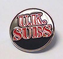 UK SUBS ENAMEL BADGE