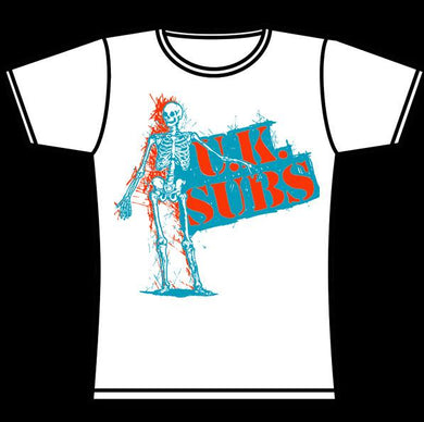 UK SUBS SKULL GIRLS TSHIRT