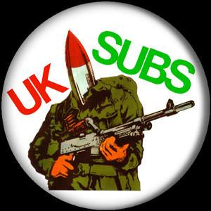 UK SUBS WARHEAD button